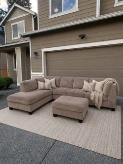 Costco Left Facing Sectional w/Ottoman