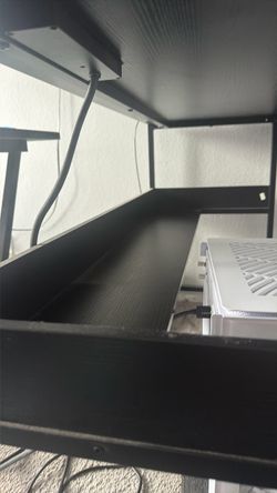 Black Metal Desk Shelf Organizer Riser