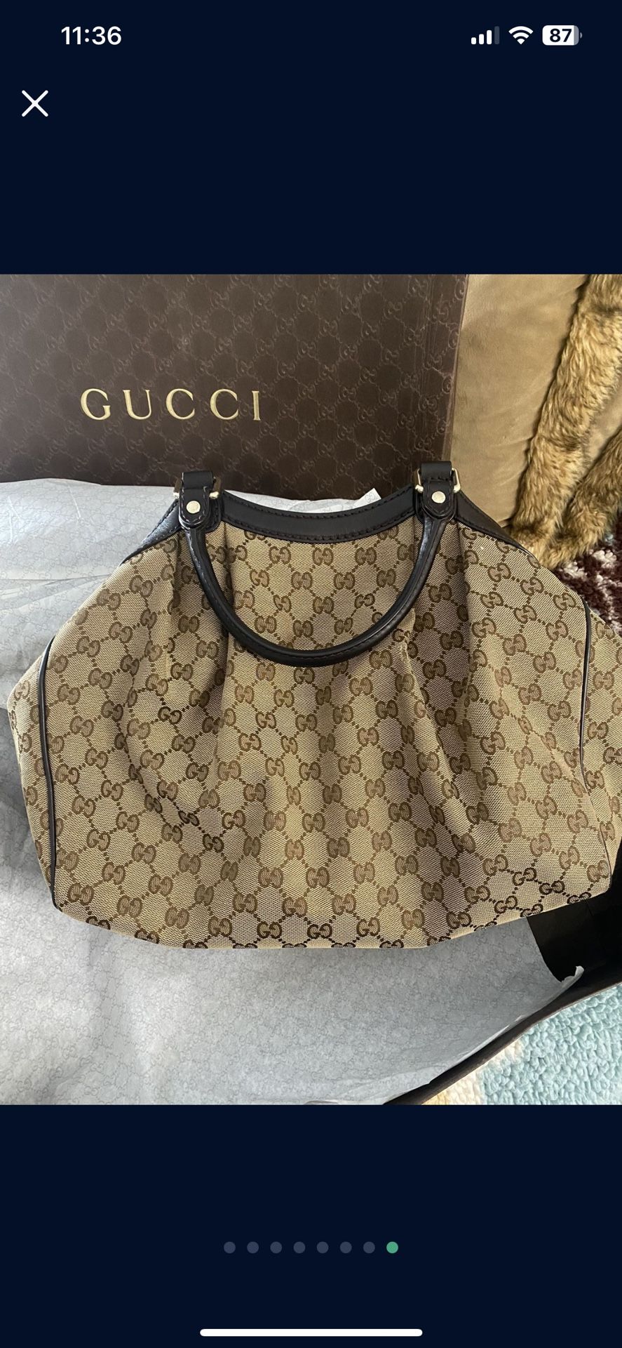 Gucci Bag With Dust Bag, And Orginal Box