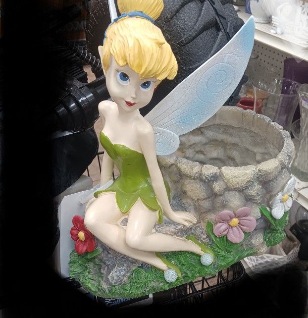 DISNEY 14" Tinkerbell Outdoor Garden Planter Disney