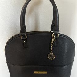 Ann Klein black satchel bag 13x10