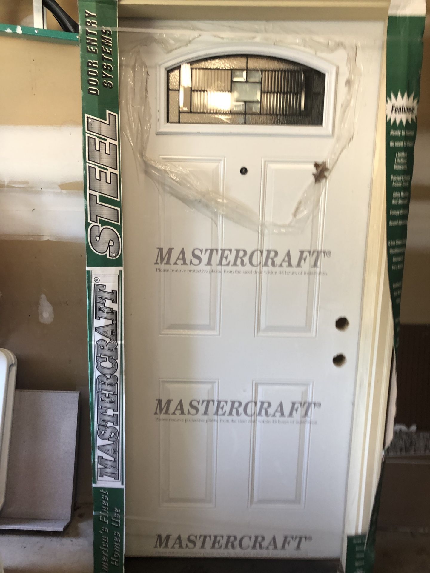 Steel entry door