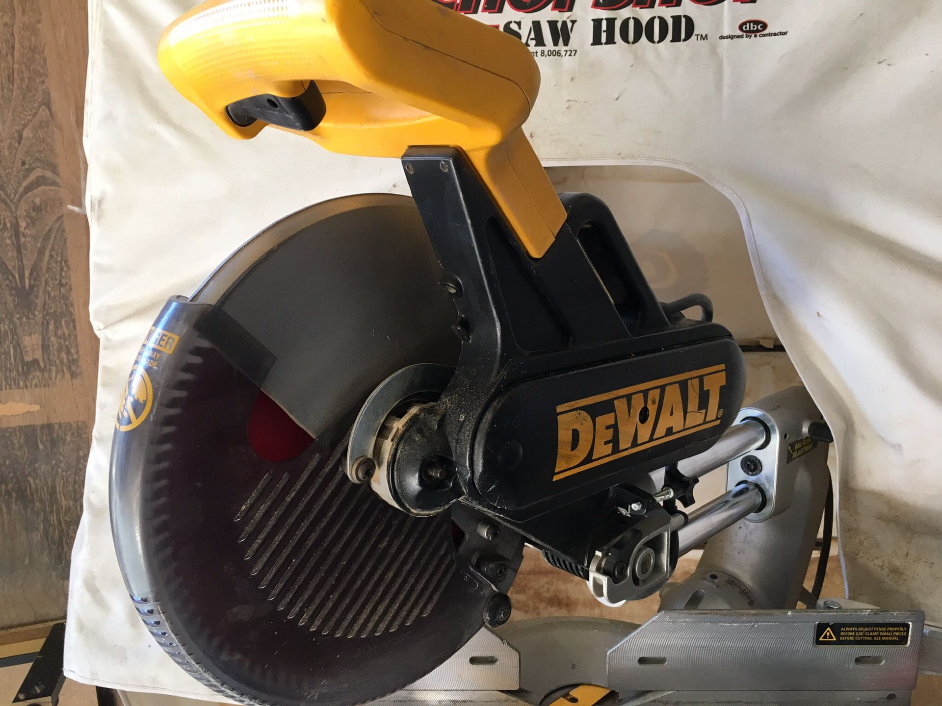 Dewalt DW 708. 12” Sliding compound miter saw.
