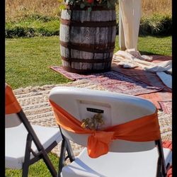 Fall Event: Sashes , Satin— Burnt Orange
