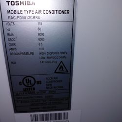 Toshiba Portable Ac