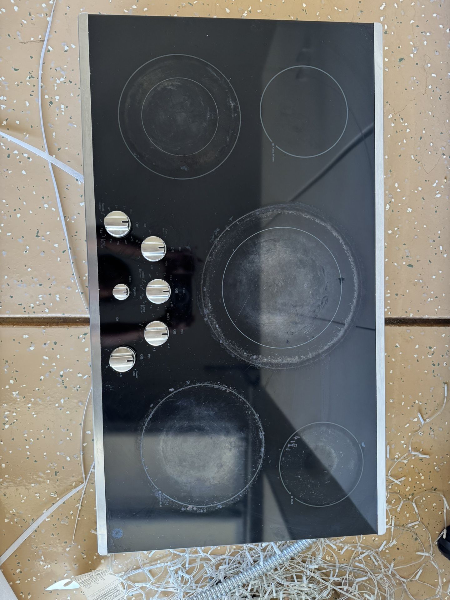 Ge 36inch 5burner Smooth Surface electric Cooktop Appliances