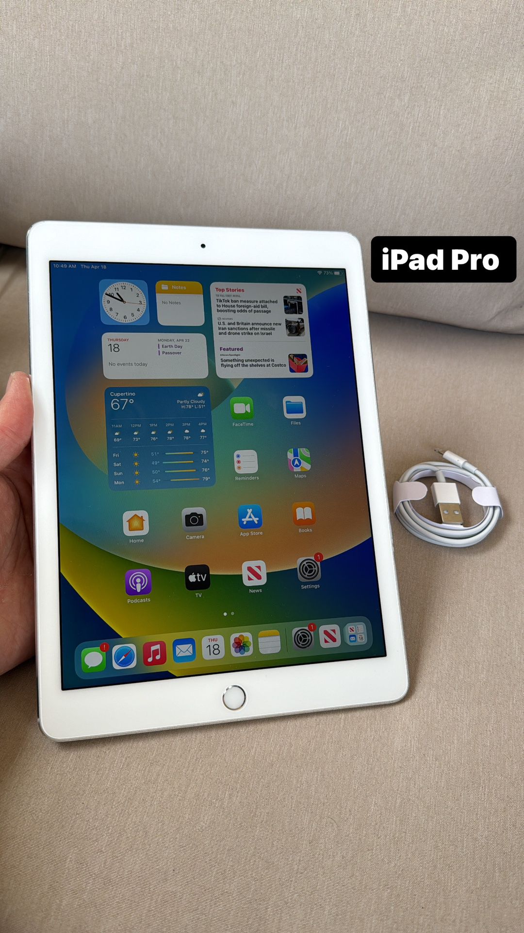 iPad Pro. Like New. Factory Unlocked To All sims!