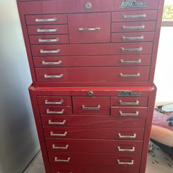 Tools & 3 Matco Cabinet Boxes