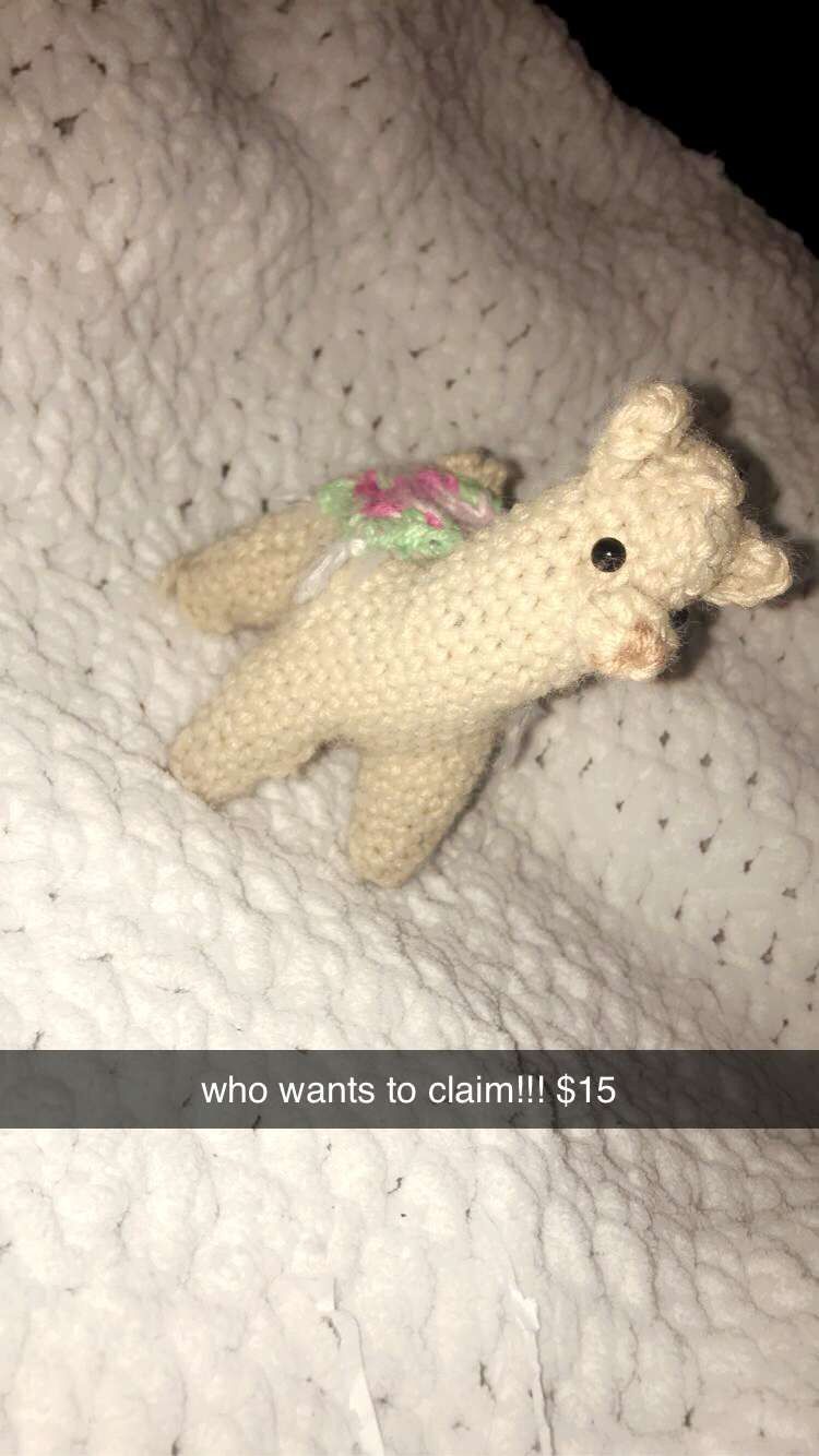 crochet stuffed animal llama