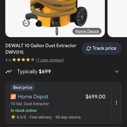 DEWALT DWV015 Hepa Vacuum 