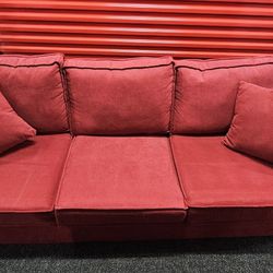 Jessie 88" Red Sofa