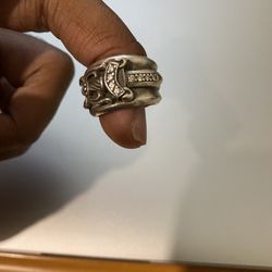 Chrome Hearts Pave Diamond Dagger Pinky Ring(SEE DESCRIPTION)