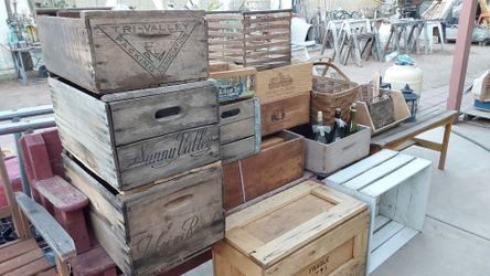 Rustic Antique Wood Crates for Decorating - $20 to $40 Each