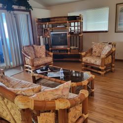 Elephant Bamboo Living Room Set