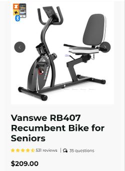 Vanswe Recumbent Bike