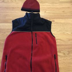 Vest Fleece With Champion Hat Size 10 Big Boy 