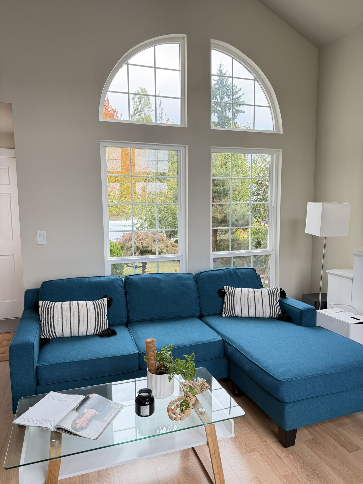 Blue Lagoon Reversible Sectional Sofa