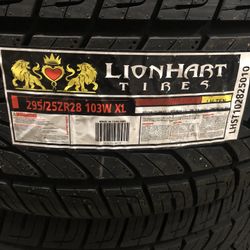 Brand New Tires (1) Lionhart LH Ten (295/25ZR28XL) (Single) ($189)