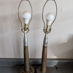 epurposed Artillery Shell Casing Lamps