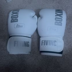 White Boxing Gloves 14 oz