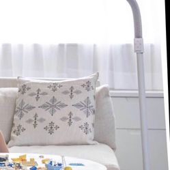 New White SmartLight Full Spectrum LED Modern Floor Lamp with Adjustable Brightness, Flexible Gooseneck and Easy Controls - Reduces Eye Strain and Fat