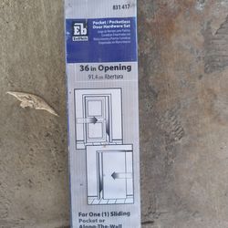 36 inch opening pocketless door opening