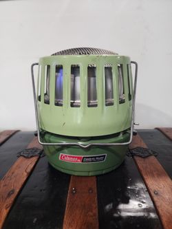 Retro avocado green Vintage Coleman Catalytic Heater