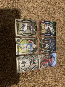 6 Rookie 2024 Star Receiver Football Cards With Malik Nabers & Brian Thomas Shock Prizm SPs, Bowers, Odunze, McConkey, Harrison 