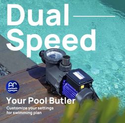 Pool Pump Powerful 1.5 hp 2” Dual Speed 4975GPH to 5186GPH, 115V Brand new down from $350-400