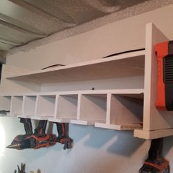 33 Inch 7 Tool Impact Or Drill Holder And Shelf