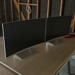 HP 27” Curved Display Monitor 