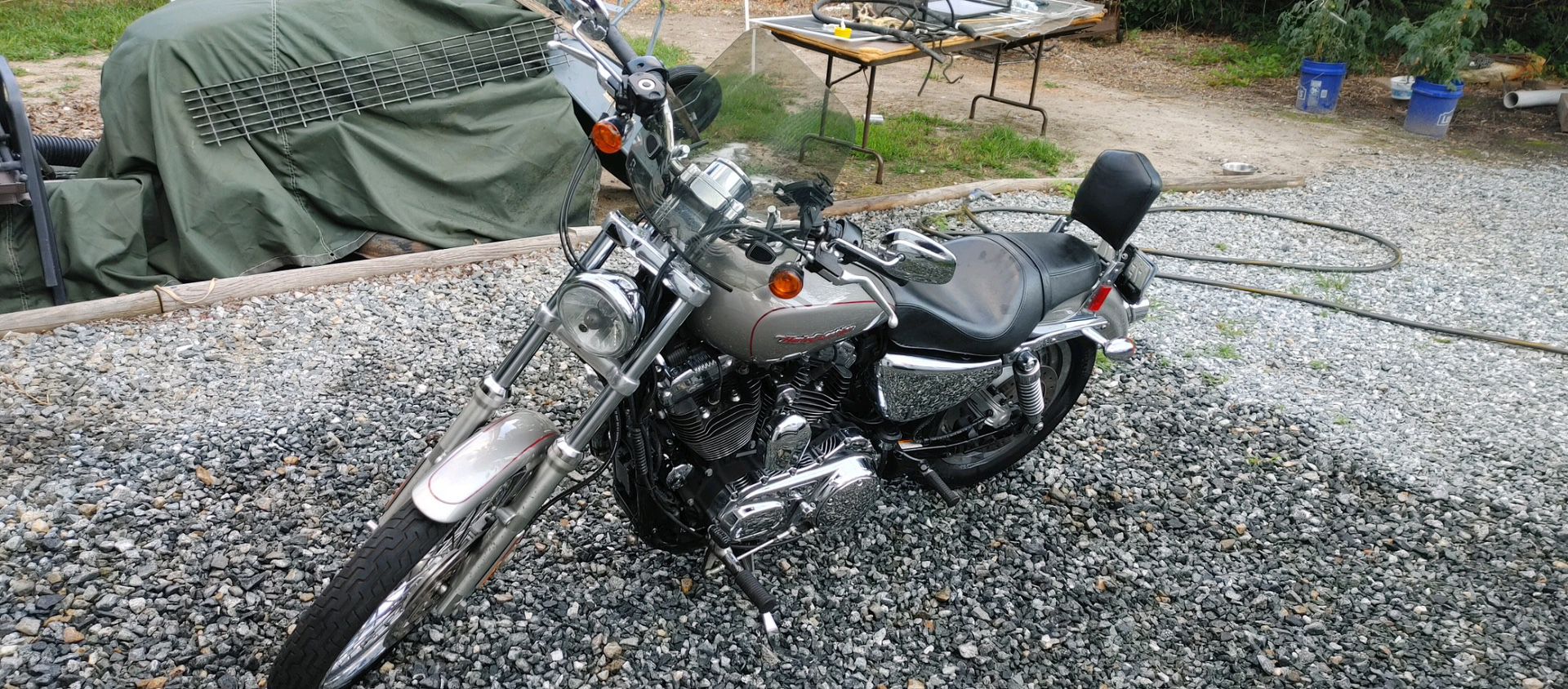 07 Silver 1200 Harley Sportster 