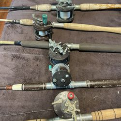 Penn reel lot with rods
