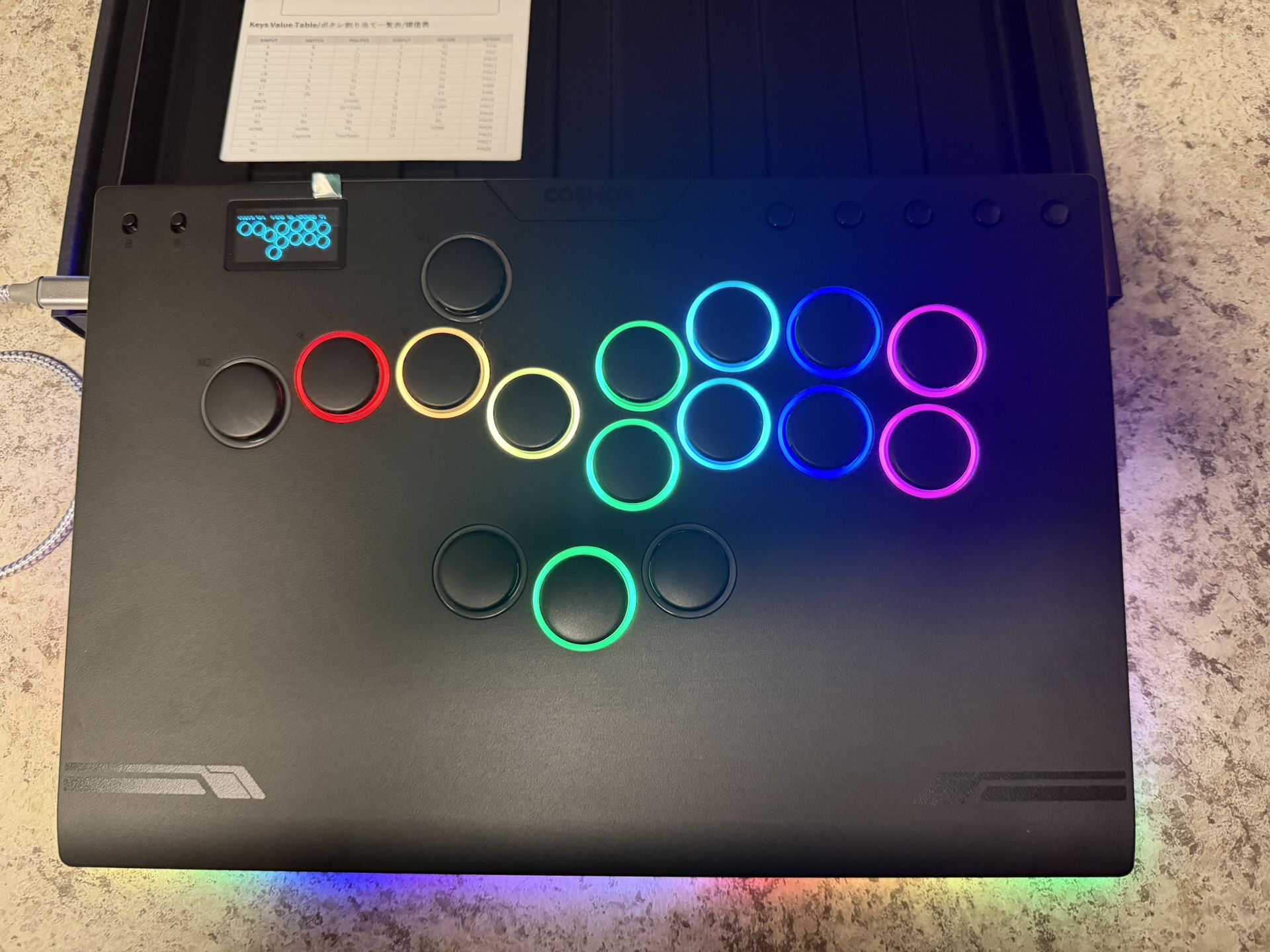 Haute42 M Ultra Gen 2 Black Hitbox Style Controller - multi console