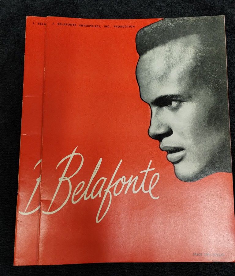 Vintage 1960's Harry Belafonte souvenir program/Curtain Call lot
