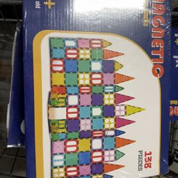 Ryoichi 138PCS Magnetic Building Tiles Set with 2 Cars, STEM Educational Construction Blocks & Montessori Learning Toys for Kids Ages 3-9+ Years