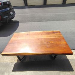 Sturdy wooden coffee table