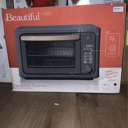 Beautiful 6 Slice Touchscreen Air Fryer Toaster Oven, Black Sesame by Drew  Barrymore for Sale in Charlotte, NC - OfferUp