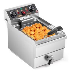 NEW ROVSUN 12.5QT / 11.8L Electric Deep Fryer w/ Frying Basket