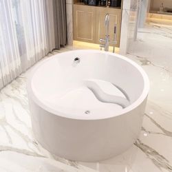 59in x 59in Freestanding Soaking Acrylic Bathtub - NEW!! 