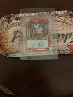 Anthony Schwartz 2021 Clearly Donruss Rated Rookie Autograph Auto RC Browns