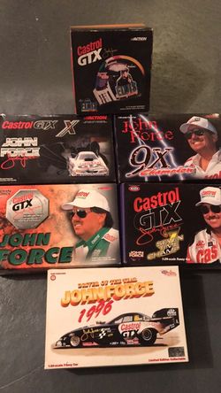 JOHN FORCE 1:24 Die cast colllectibles lot of 6 pieces
