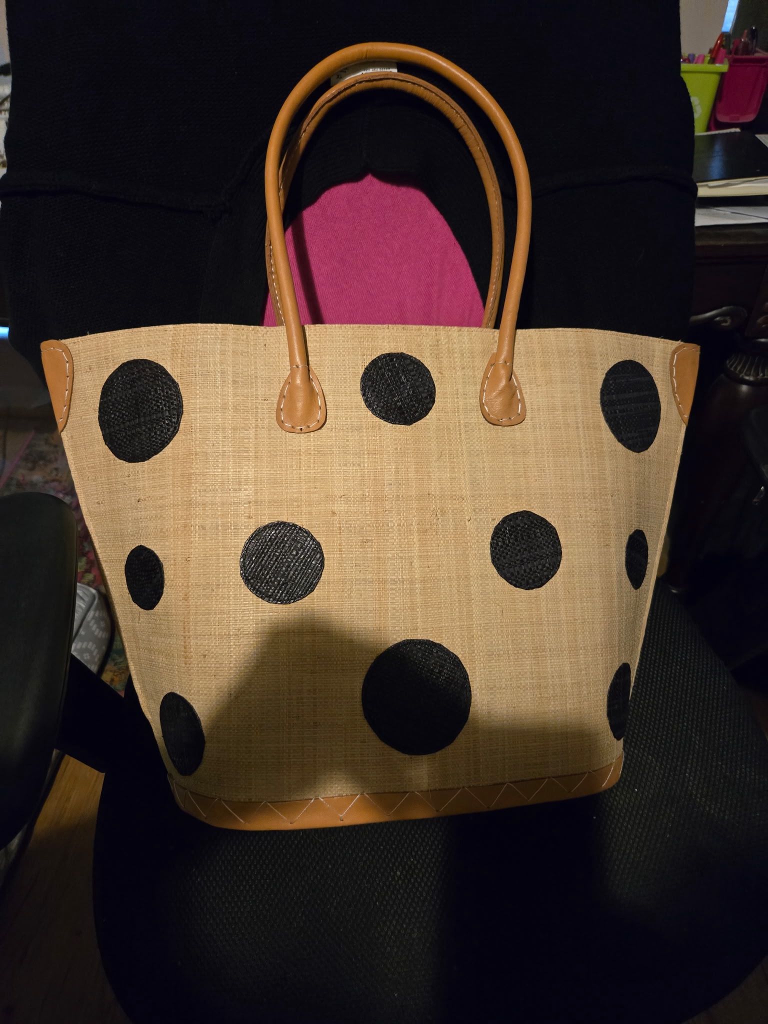 Polka Dot Beach Bag