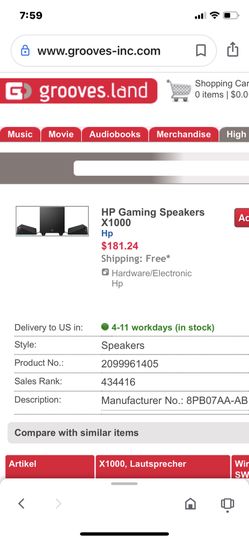 HP Game Speaker x1000
