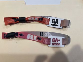 2 Rolling Loud Wristbands: GA+ and GA