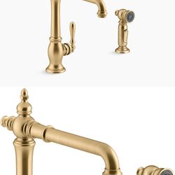 Brand New Kohler Artifacts Single Handle Kitchen Sink Faucet with Accessories K-99265-2MB