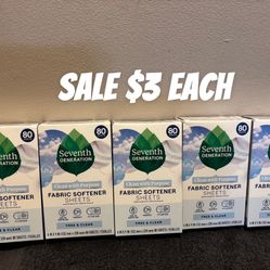 Seventh Generation Dryer Sheets 