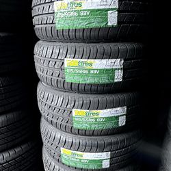 SET OF FOUR NEW TIRES 185/55/16 TBB INCLUDING MOUNT AND BALANCE, ASK ME FOR SIZES AND BRANDS 