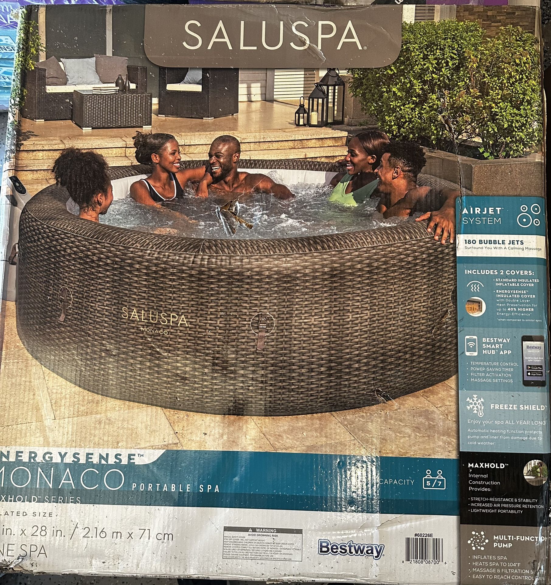 SaluSpa 85” x 28” EnergySense Monaco Inflatable Spa