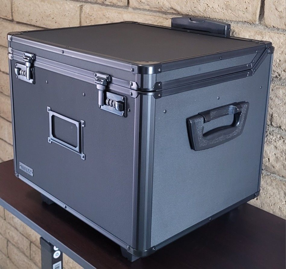 Rolling Filing Case - Vaultz Locking Mobile File Chest, Letter/Legal File